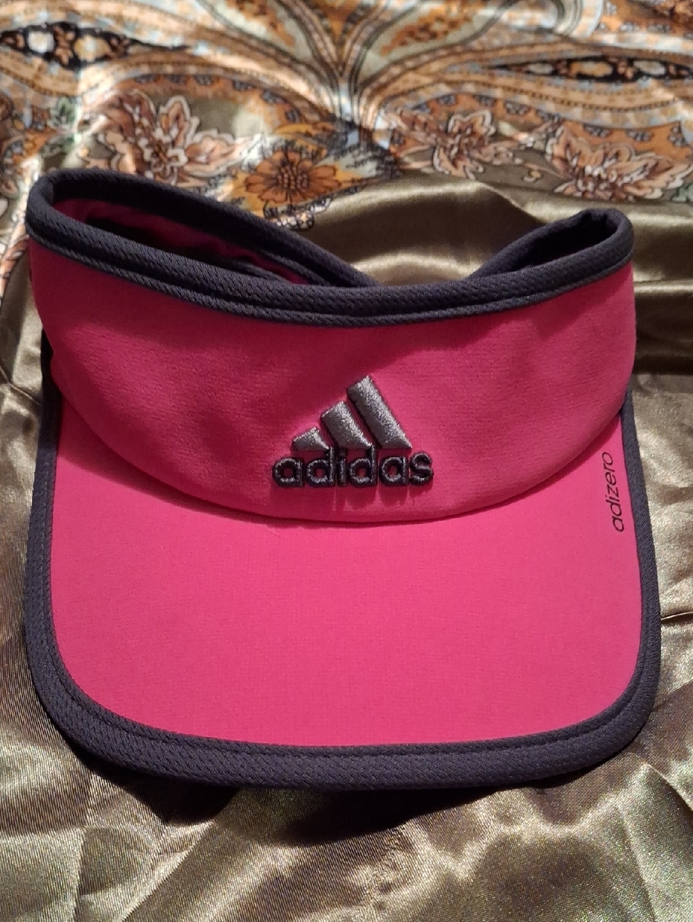 adidas Pink and Black Performance Visor